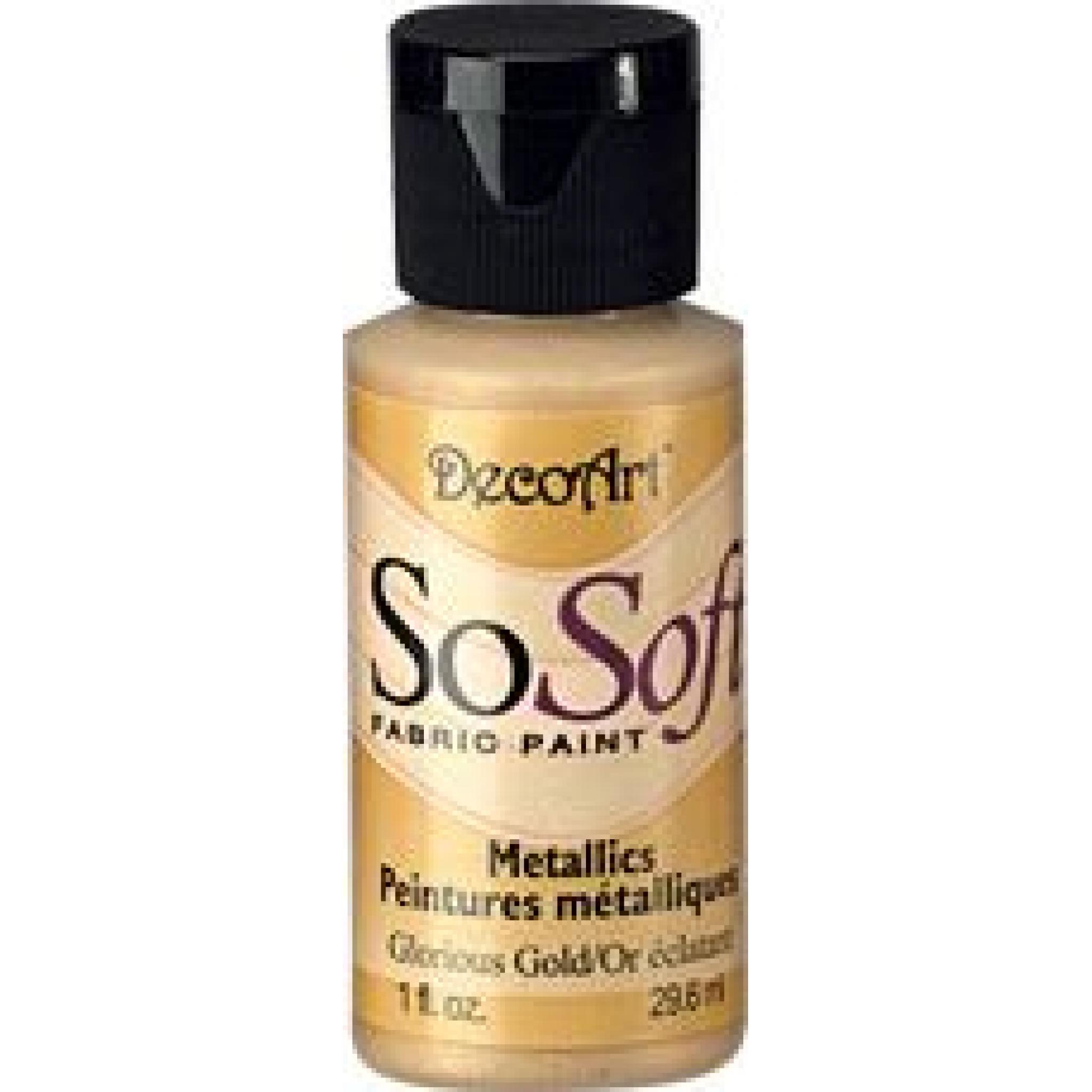 DecoArt SoSoft Fabric Paint Glorious Gold