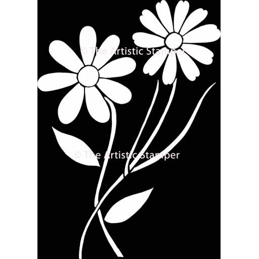 The Artistic Stamper Flower Stencil 6" x 6" © Lesley Matthewson