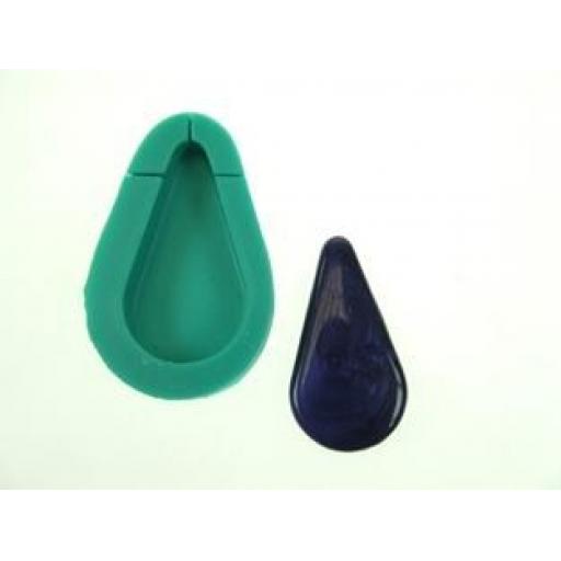 Karantha Silicone Mould- Teardrop with finding slits