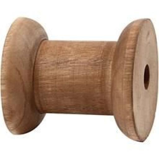 Wooden Spool, H: 50 mm, D: 30+48 mm,