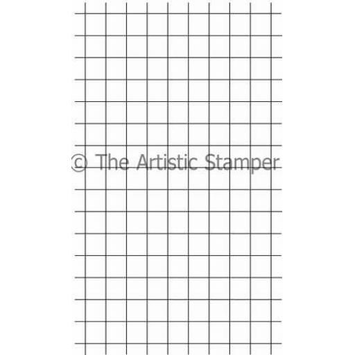 Grid background size A6 (cut out and mounted on cling cushioning)