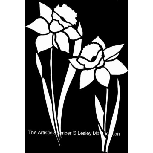 The Artistic Stamper Daffodil A4 © Lesley Matthewson