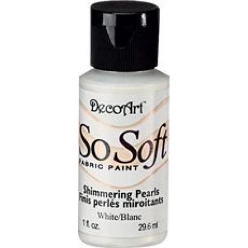 DecoArt SoSoft Fabric Paint - White