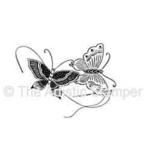 Oriental Butterflies (cut out and mounted on cling cushioning)