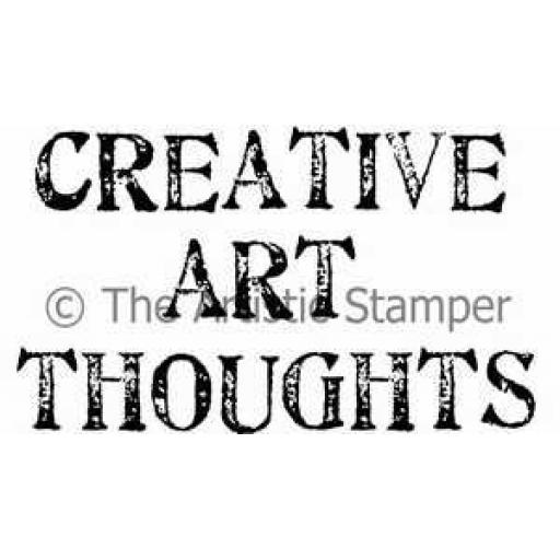 Creative Art Thoughts (cut out and mounted on cling cushioning)