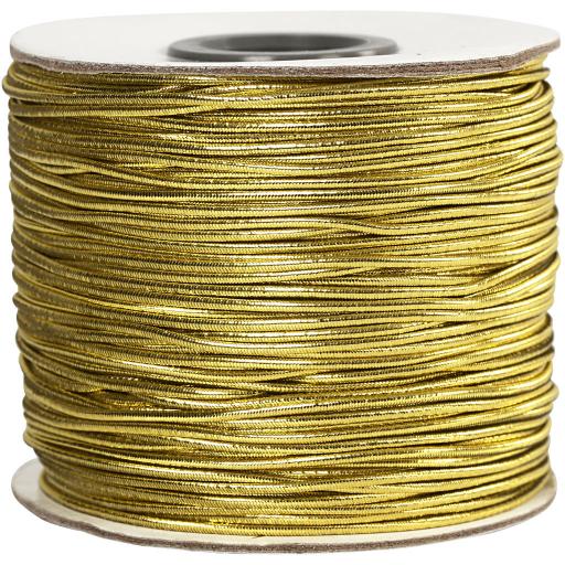 Gold Elastic Beading Cord, thickness 1 mm thick x 1 metre