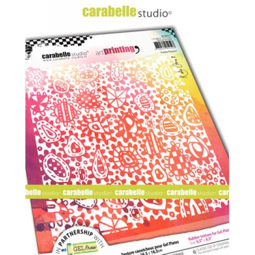 Carabelle Studio Kate Crane Texture Plate - Funky Flowers