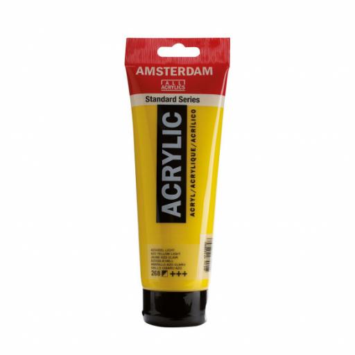 Talens Amsterdam Standard Acrylic Paint-120ml - Azo Yellow Light 268