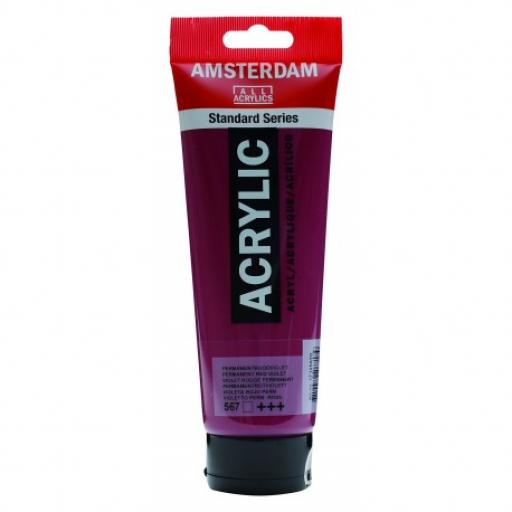 Talens Amsterdam Standard Acrylic Paint-120ml - Permanent Red Violet 567