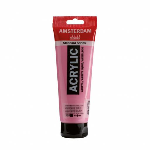 Talens Amsterdam Standard Acrylic Paint-120ml - Quinacridone Rose Light 385