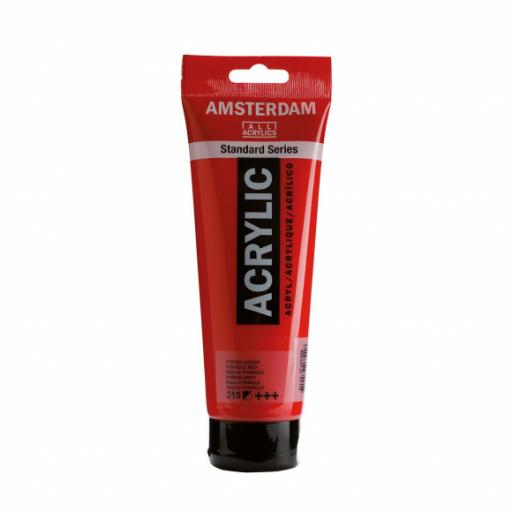 Talens Amsterdam Standard Acrylic Paint-120ml - :Pyrole Red 315