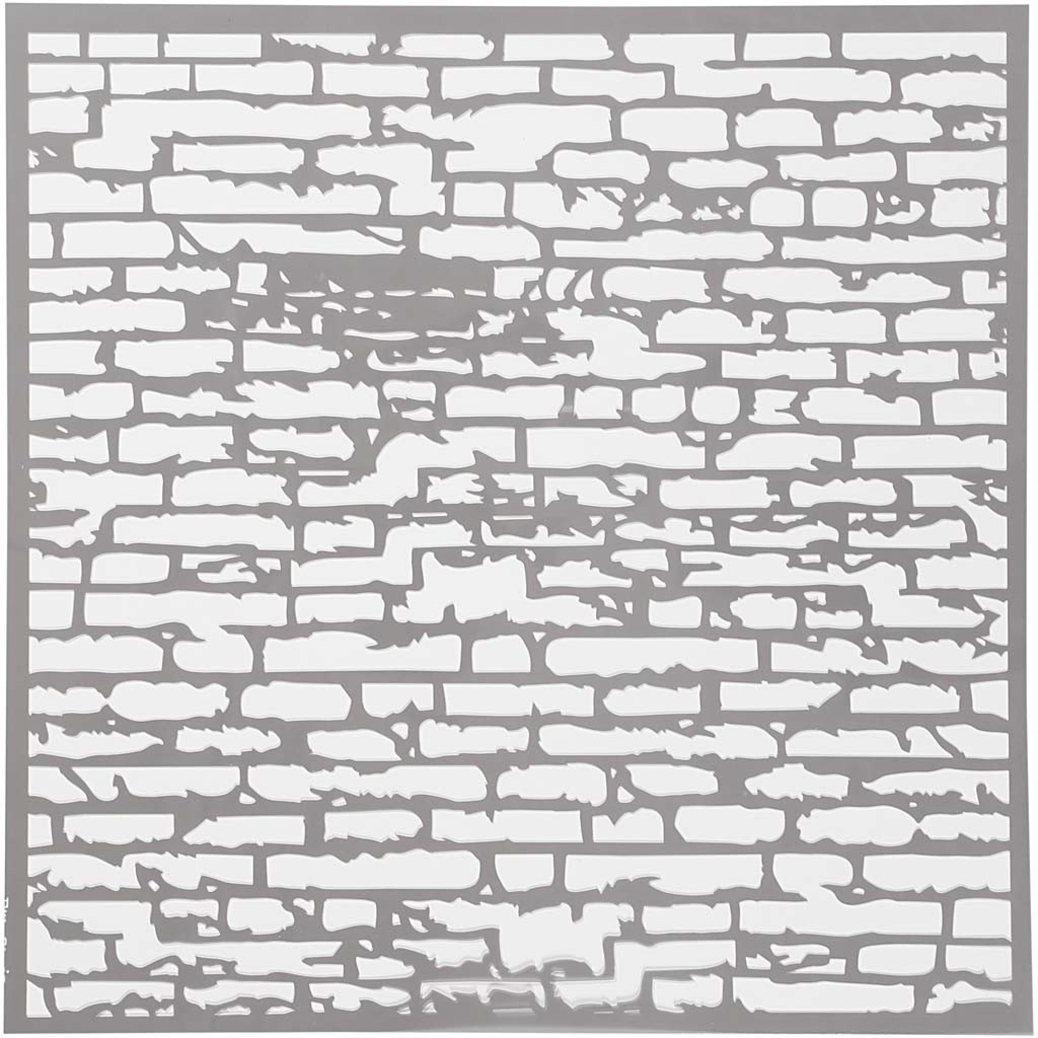Stencil, Brick Wall, 30.5 x 3.,5 cm
