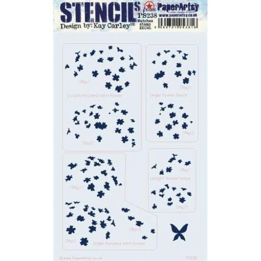 PaperArtsy - PA Stencil 238 Large {EKC}