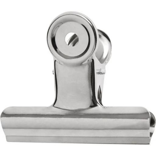Silver Metal Bulldog Clip 7,5 cm