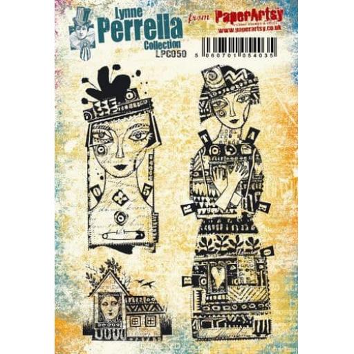 PaperArtsy - Lynne Perrella LPC050 (A5 set, cling-foam trimmed)