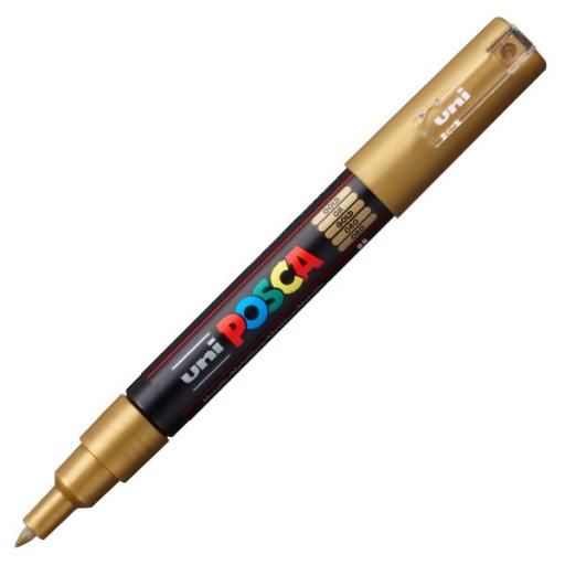 Uni POSCA Marker Pen PC-1M Extra-Fine Gold