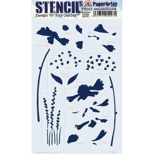 PaperArtsy - PA Stencil 261 Large {EKC}