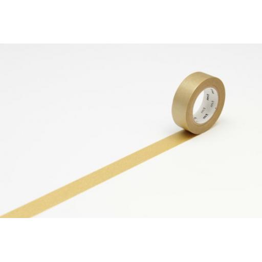 Gold Washi Masking Tape - 1 roll 15mm x 10m