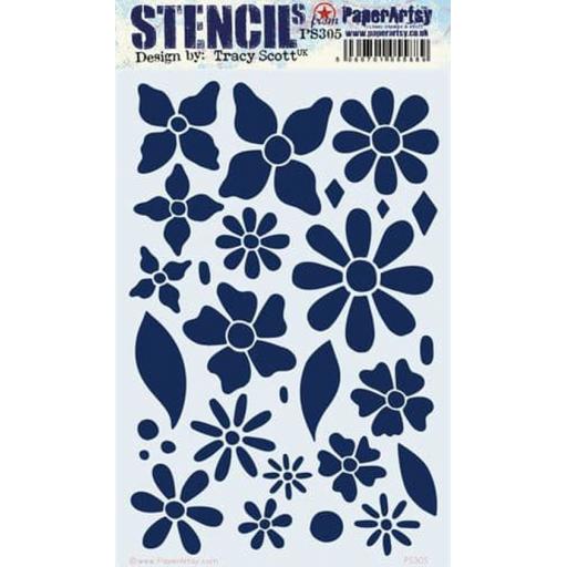 PaperArtsy - PA Stencil 305 Large {Tracy Scott}PRE ORDER ( due end of January)