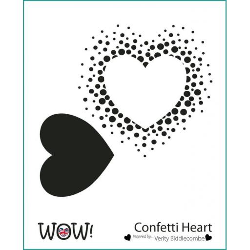 WOW! Stencil - Confetti Heart (by Verity Biddlecombe)
