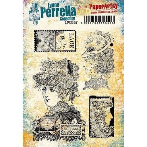 PaperArtsy - Lynne Perrella LPC057 (A5 set, cling-foam trimmed)