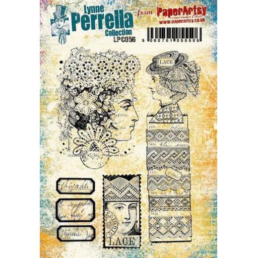 PaperArtsy - Lynne Perrella LPC056 (A5 set, cling-foam trimmed)