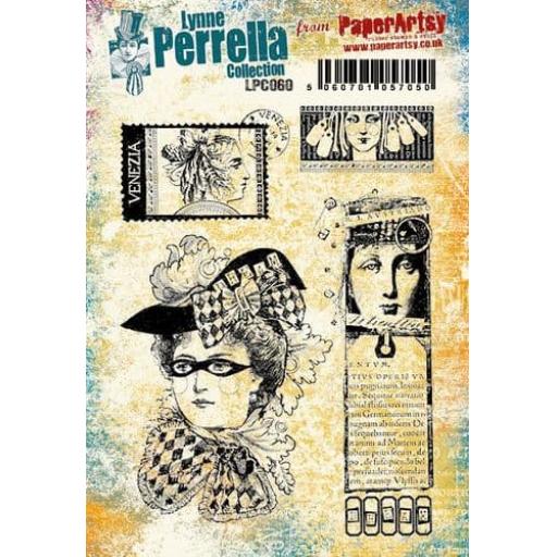 PaperArtsy - Lynne Perrella LPC060 (A5 set, cling-foam trimmed)