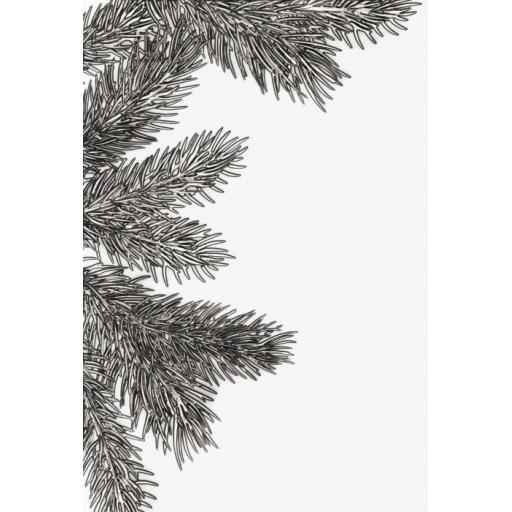 Sizzix 3-D Texture Fades Embossing Folder - Pine Branches by Tim Holtz PRE ORDER SHIPPING OCTOBER 1ST