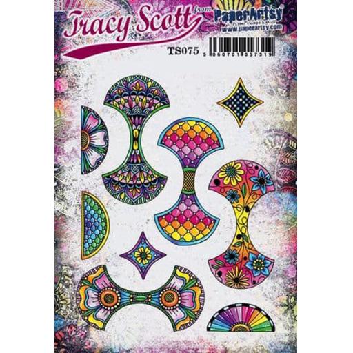 PaperArtsy - Tracy Scott 075 (A5 set, trimmed, on EZ)