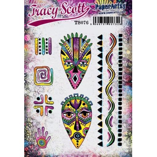 PaperArtsy - Tracy Scott 076 (A5 set, trimmed, on EZ)