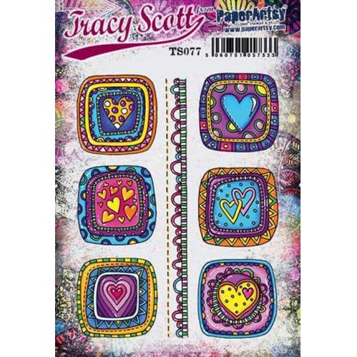 PaperArtsy - Tracy Scott 077 (A5 set, trimmed, on EZ)