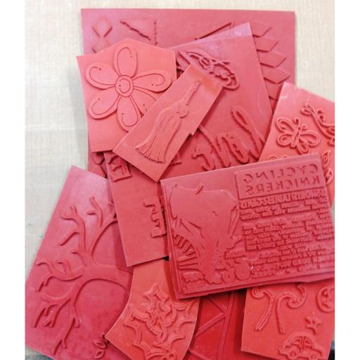 The Artistic Stamper Grab Bag of unmounted rubber -1lb weight