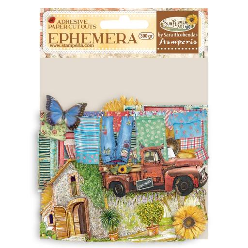 Stamperia - Ephemera Sunflower Art Elements And Sunflowers