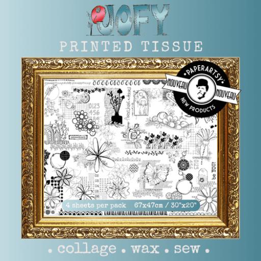 PaperArtsy - Printed Tissue PT03 x 4 sheets - JoFY  PRE ORDER