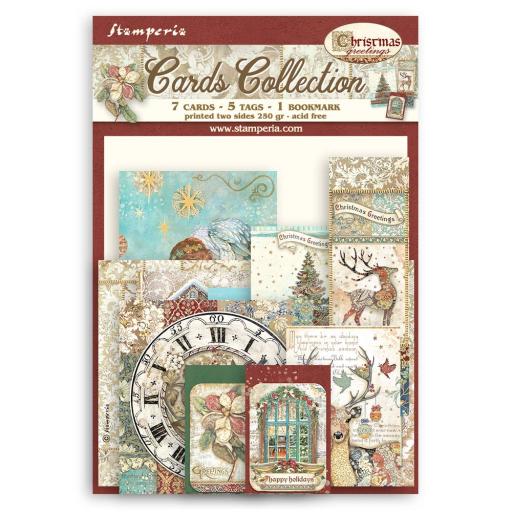 Stamperia - Christmas Greetings - Cards Collection Christmas Greetings (SBCARD18)
