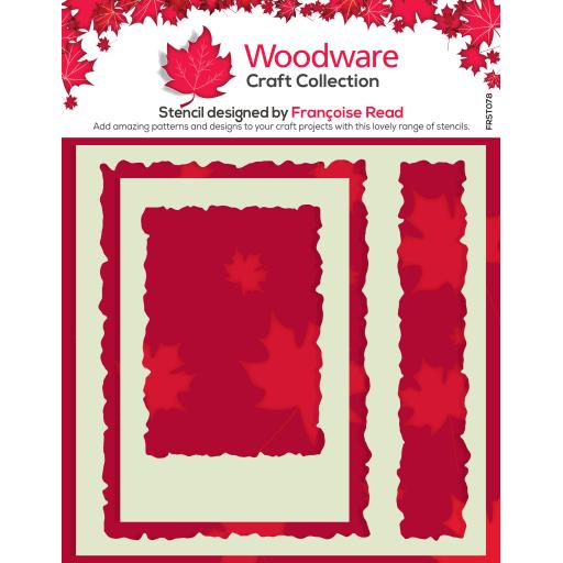 Woodware Torn Aperture 6 in x 6 in Stencil