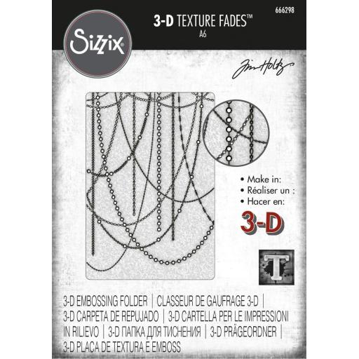 Sizzix 3-D Texture Fades Embossing Folder - Sparkle by Tim Holtz