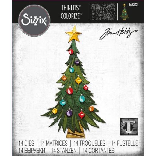 Sizzix Thinlits Die Set 14PK - Trim a Tree, Colorize by Tim Holtz