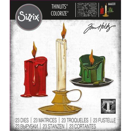 Sizzix Thinlits Die Set 23PK - Candleshop, Colorize by Tim Holtz