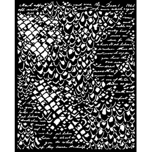 Stamperia - 20 x 25cm Thick Stencil Songs Of The Sea  Mermaid Scales{KSTD144}