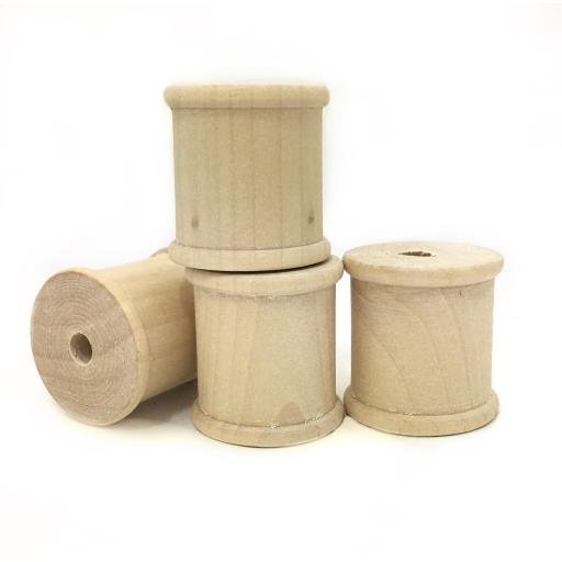 Wooden Bobbins 33mm x 33mm Cotton Size x 1