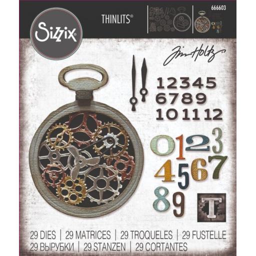 Sizzix Thinlits Die Set 29PK - Vault Watch Gears by Tim Holtz