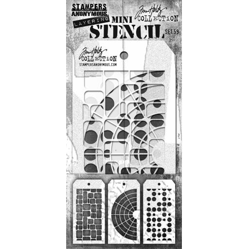 [AGMST059] Tin Holtz Mini Stencil Set #59 (3 Ea.jpg