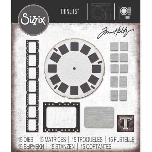 Sizzix Thinlits Die Set 15PK - Vault Picture Show by Tim Holtz