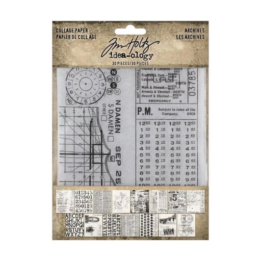 Idea-ology - Tim Holtz Collage Paper Archives (TH94366)