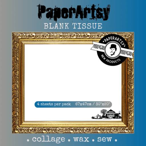 PaperArtsy - Printed Tissue - Blank