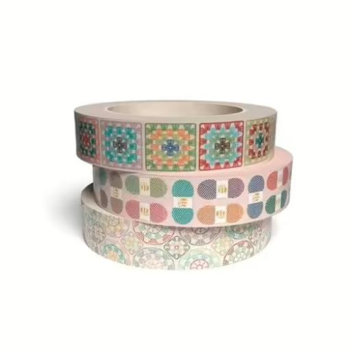 crochet washi tape | lori holt  x 3 rolls of 1" x 10 yard