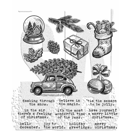 [AGCMS498] HOME FOR CHRISTMAS Tim Holtz Cling Stamps.jpg