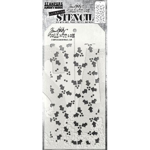 [AGTHS189] TINY HOLLY Tim Holtz Layering Stencil.jpg